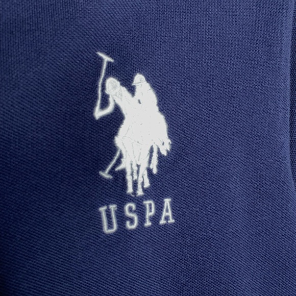 Men’s U.S. Polo Assn. USPA Big Horse Polo Shirt size blue & red medium
 detail - Picture 7 of 9